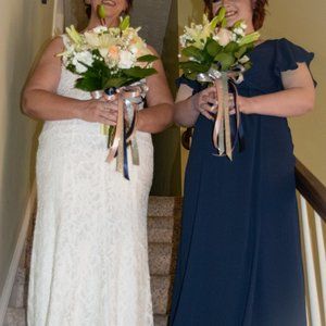 David's Bridal Size 6 Ivory Lace Gown